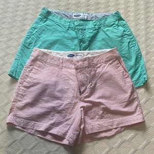 Striped/solid shorts